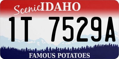 ID license plate 1T7529A