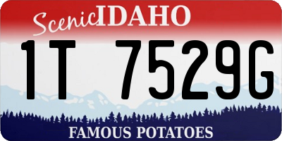 ID license plate 1T7529G