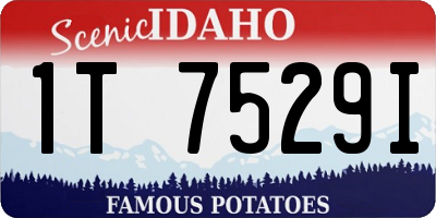 ID license plate 1T7529I