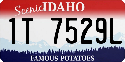 ID license plate 1T7529L