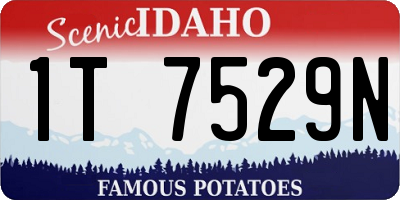 ID license plate 1T7529N