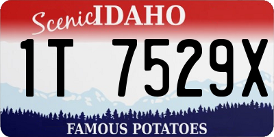 ID license plate 1T7529X
