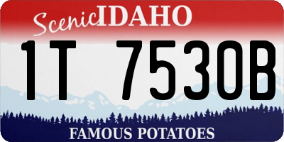 ID license plate 1T7530B