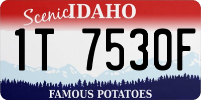 ID license plate 1T7530F