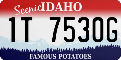 ID license plate 1T7530G