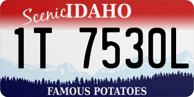 ID license plate 1T7530L