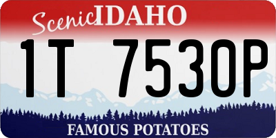 ID license plate 1T7530P