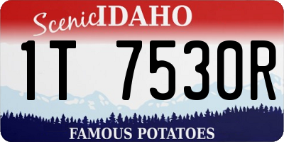 ID license plate 1T7530R