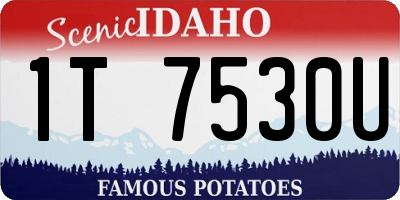 ID license plate 1T7530U