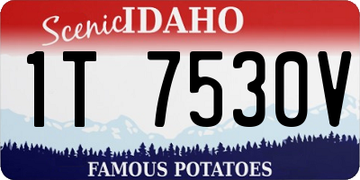 ID license plate 1T7530V