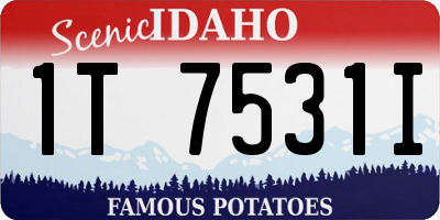 ID license plate 1T7531I