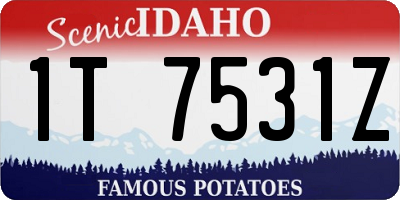 ID license plate 1T7531Z