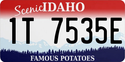 ID license plate 1T7535E