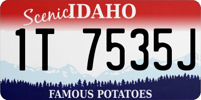 ID license plate 1T7535J