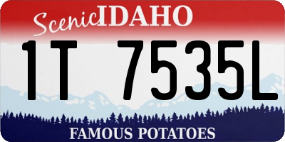 ID license plate 1T7535L