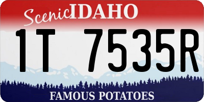 ID license plate 1T7535R