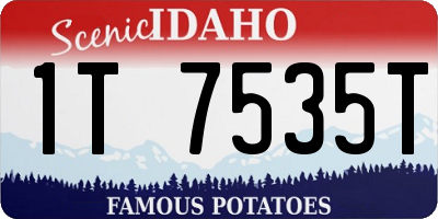 ID license plate 1T7535T