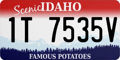 ID license plate 1T7535V