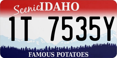 ID license plate 1T7535Y