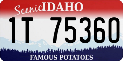 ID license plate 1T7536O