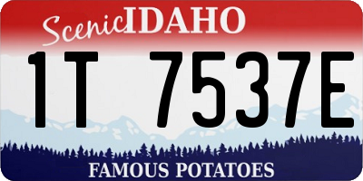 ID license plate 1T7537E