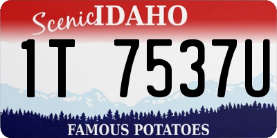 ID license plate 1T7537U