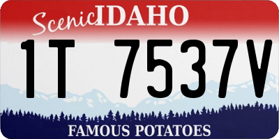 ID license plate 1T7537V