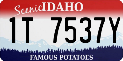 ID license plate 1T7537Y