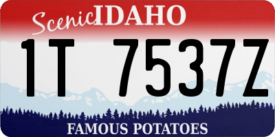 ID license plate 1T7537Z