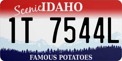 ID license plate 1T7544L