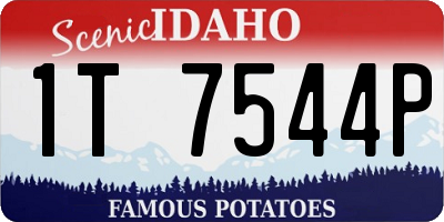 ID license plate 1T7544P