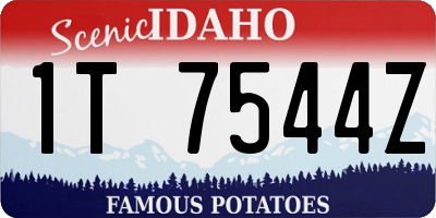 ID license plate 1T7544Z