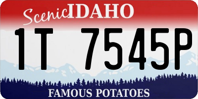 ID license plate 1T7545P