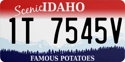 ID license plate 1T7545V