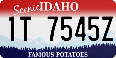 ID license plate 1T7545Z