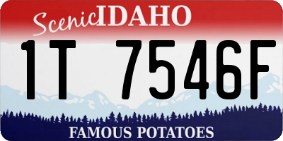 ID license plate 1T7546F