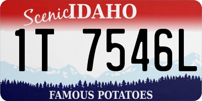 ID license plate 1T7546L
