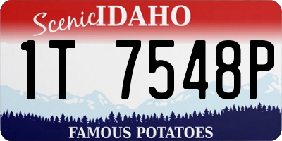 ID license plate 1T7548P
