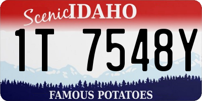 ID license plate 1T7548Y