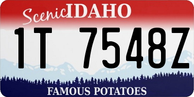 ID license plate 1T7548Z