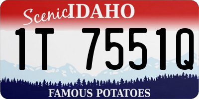 ID license plate 1T7551Q