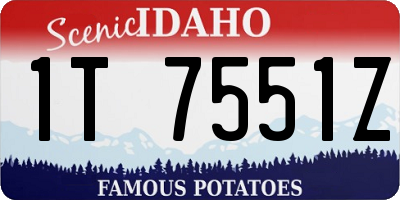 ID license plate 1T7551Z