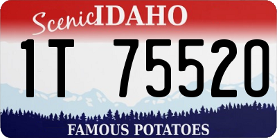 ID license plate 1T7552O