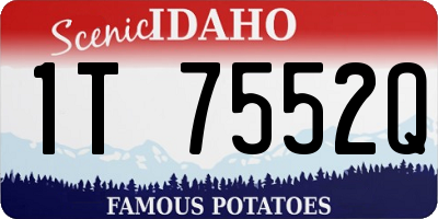 ID license plate 1T7552Q
