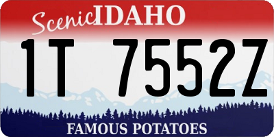 ID license plate 1T7552Z