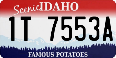 ID license plate 1T7553A
