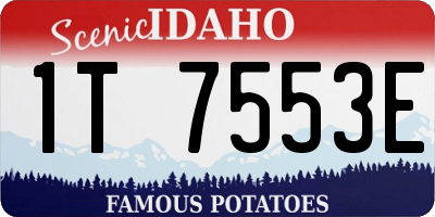 ID license plate 1T7553E
