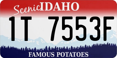 ID license plate 1T7553F