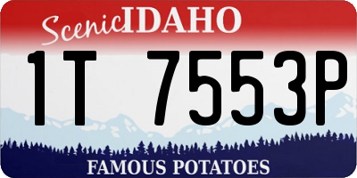 ID license plate 1T7553P