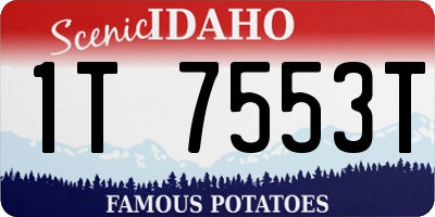 ID license plate 1T7553T